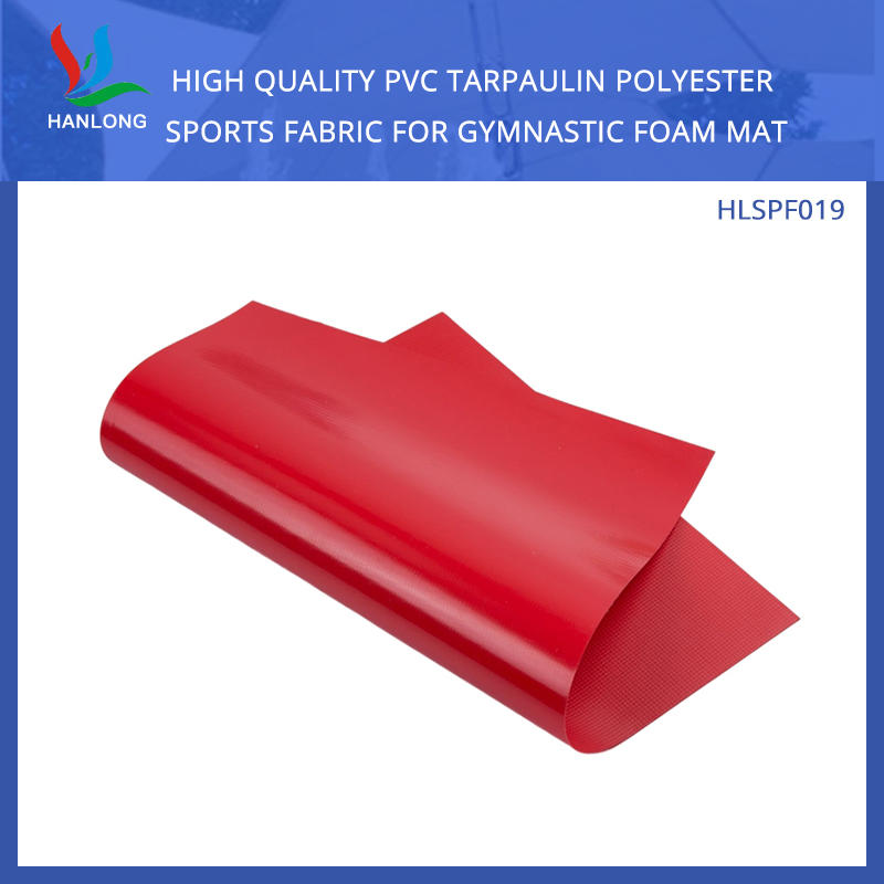 High Quality PVC Tarpaulin Polyester Sports Fabric For Gymnastic Foam Mat  840DX 840D 18 X16  540G