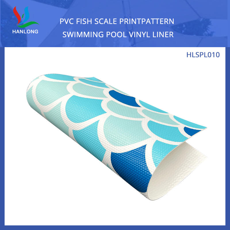 PVC Fish Scale PrintPattern Swimming Pool Vinyl Liner