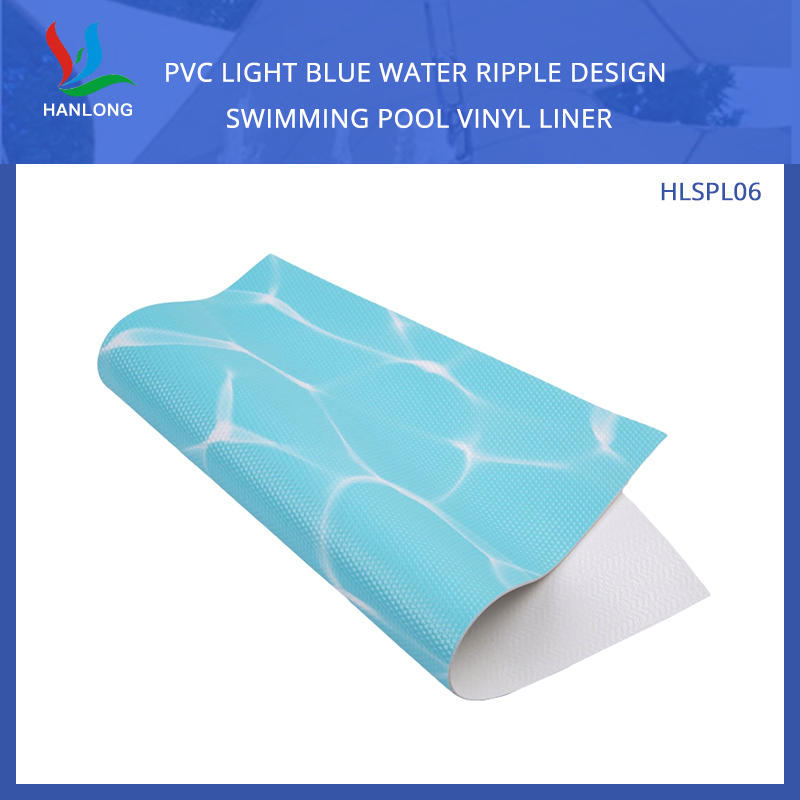 PVC Light Blue Water Ripple Design Swimming Pool Vinyl Liner