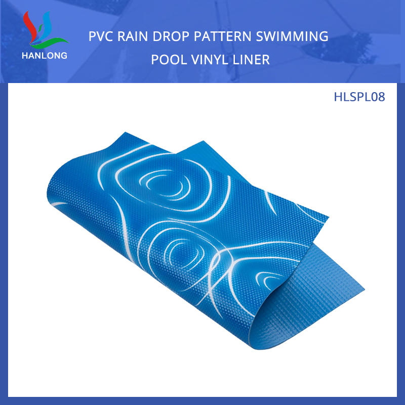 PVC Rain Drop Pattern Swimming Pool Vinyl Liner