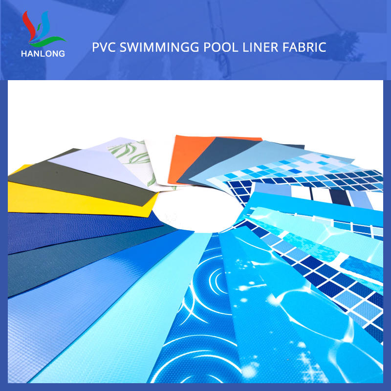 Customized Solid Color PVC Tarpaulin Vinyl Swimming Pool Liner Fabric