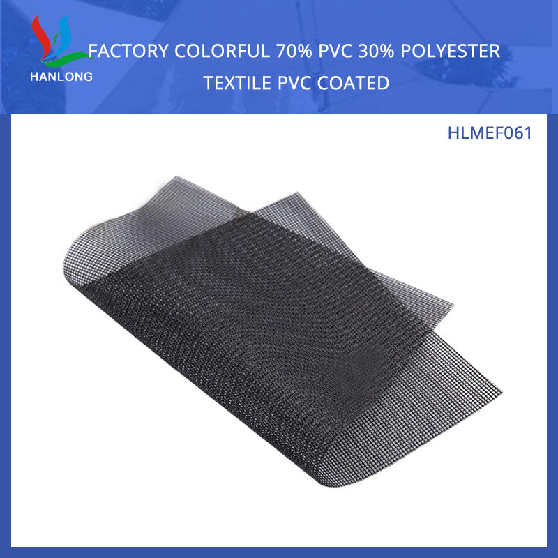 500DX500D  18X18  260G  Factory Colorful 70% PVC 30% Polyester Textile PVC Coated Polyester Mesh Teslin Fabric