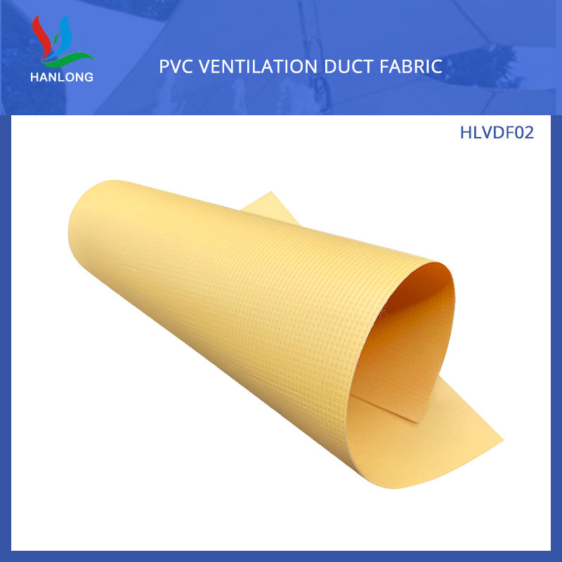 HLVDF02 1300DX1300D 12X12 550gsm PVC Ventilation Duct Fabric