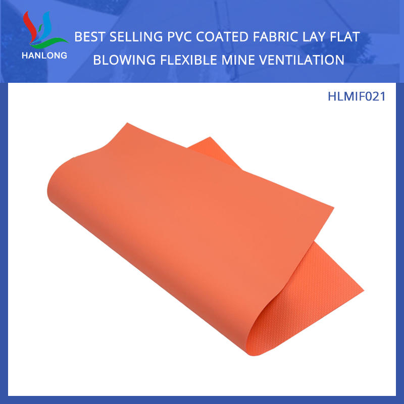 Best Selling PVC Coated Fabric Lay Flat Blowing Flexible Mine Ventilation Air Duct 1000DX1000D 18X18 750G
