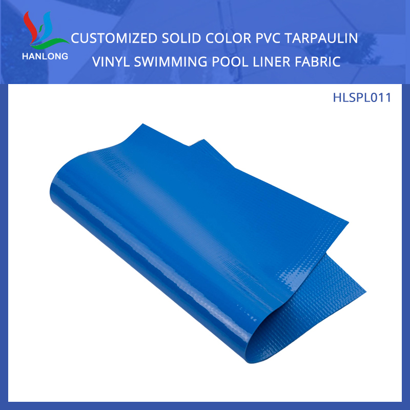 Customized Solid Color PVC Tarpaulin Vinyl Swimming Pool Liner Fabric