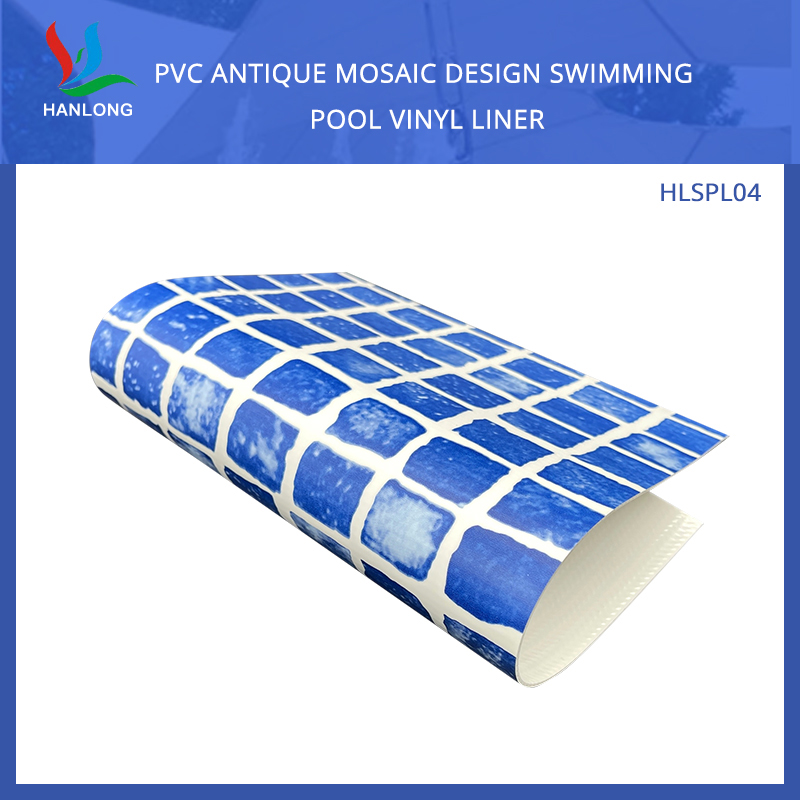 PVC Antique Mosaic Design Swimming Pool Vinyl Liner Fabric