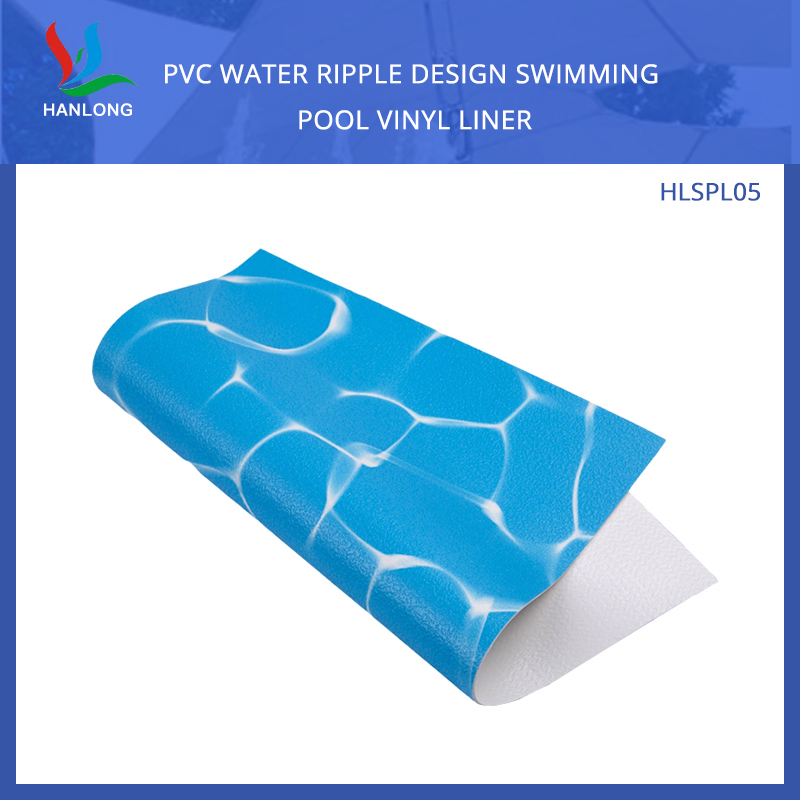 PVC Water Ripple Design Swimming Pool Vinyl Liner Fabric