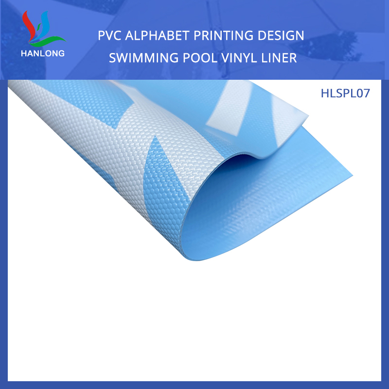 PVC Alphabet Printing Design Swimming Pool Vinyl Liner