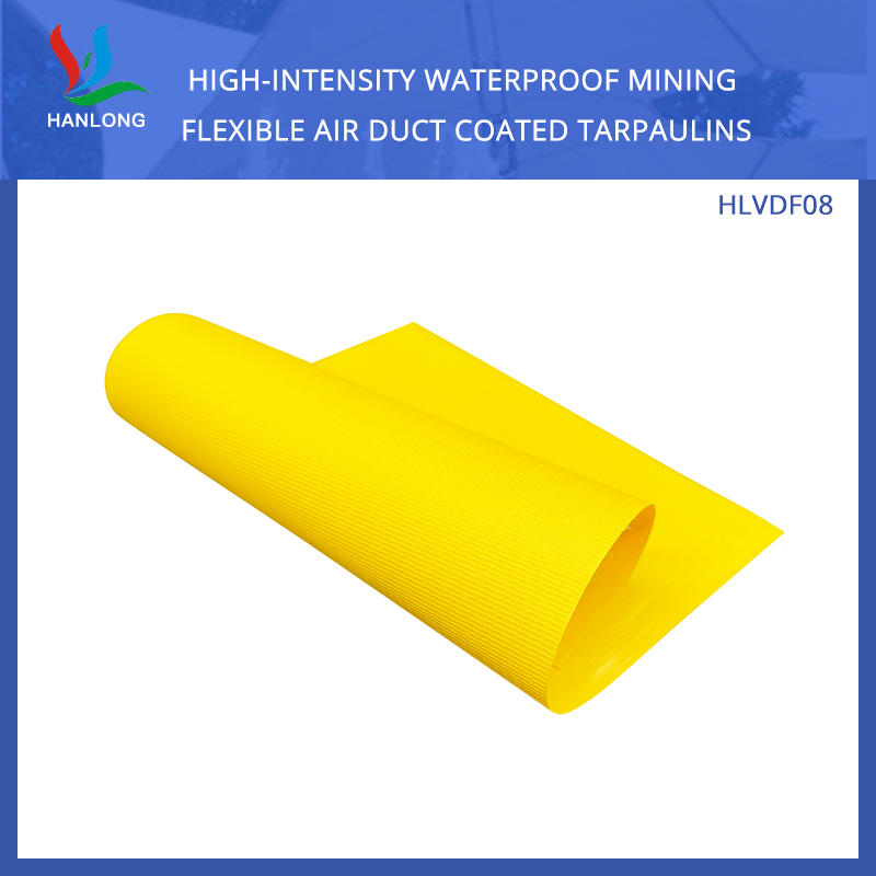 HLVDF08 High-Intensity Waterproof Mining Flexible Air Duct Coated Tarpaulins