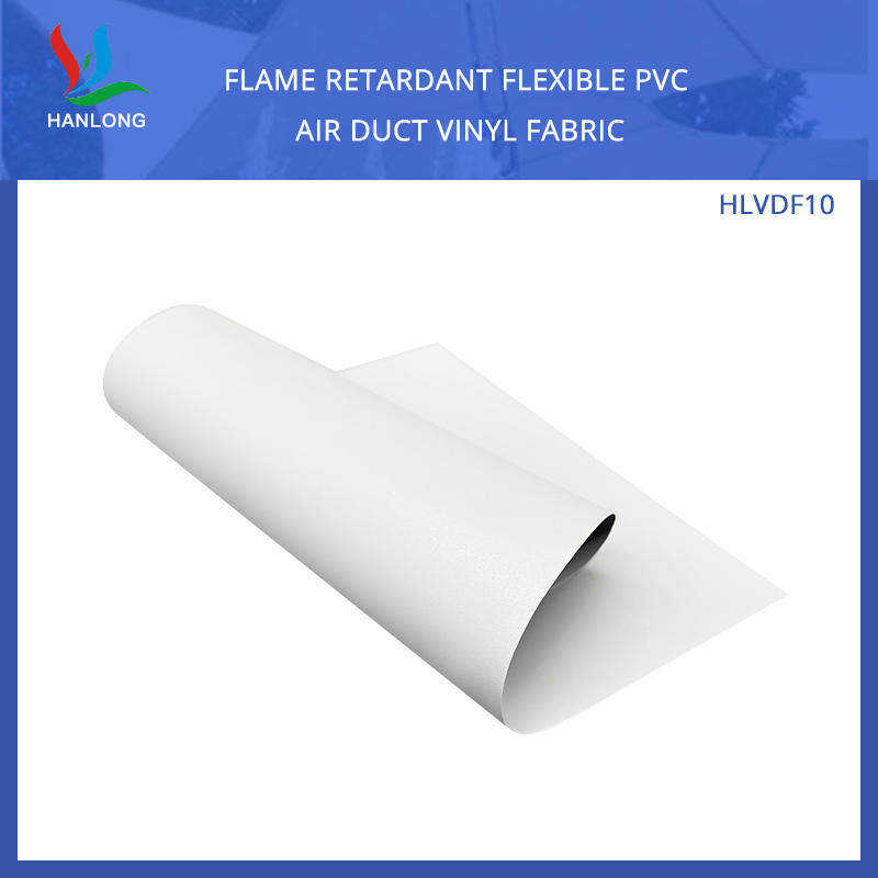 HLVDF10 Oxford 340gsm  Flame Retardant Flexible PVC Air Duct Vinyl Fabric